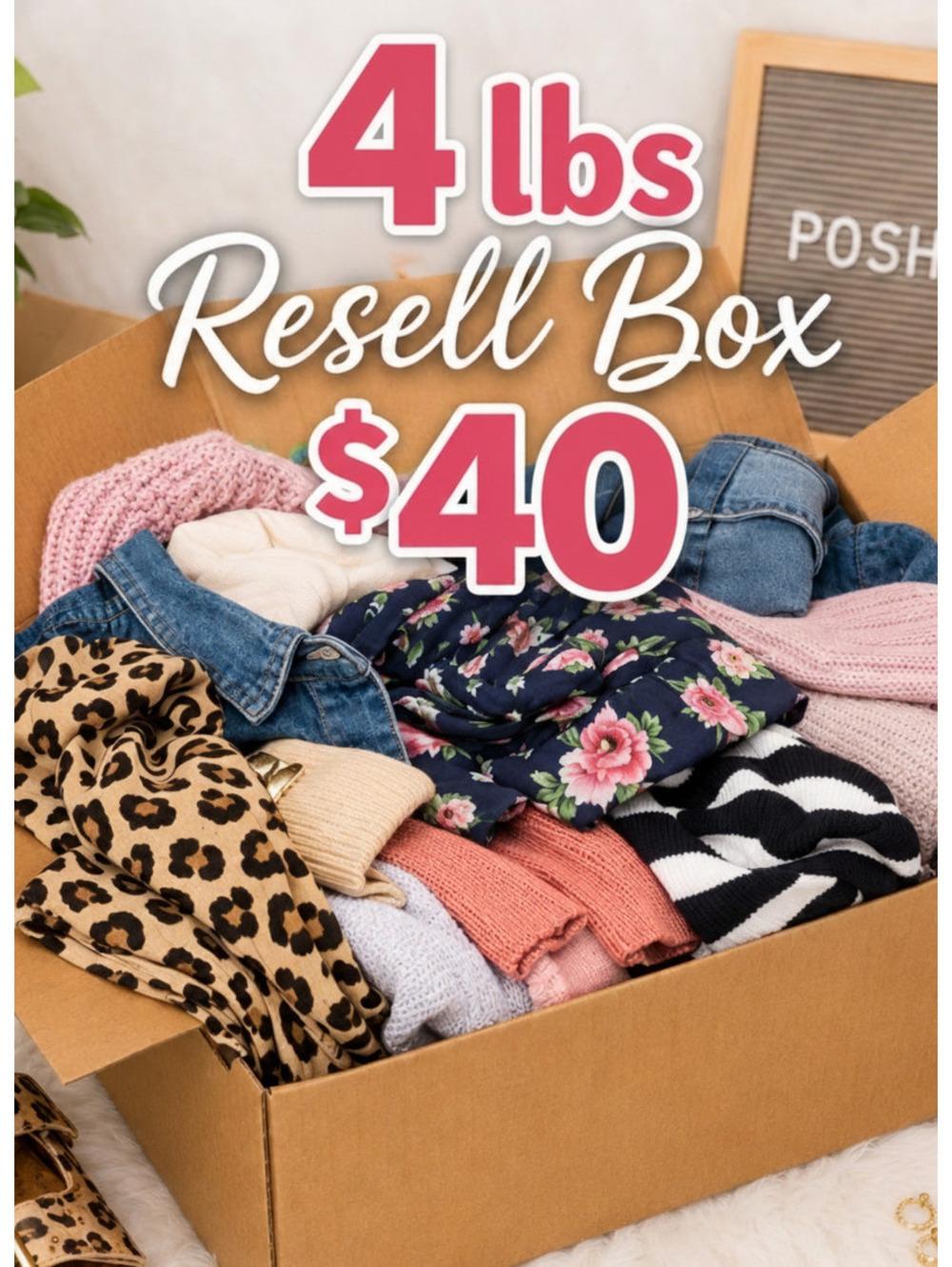 Assorted Womens Fashion Clothing Pieces Resell Box Mix of Sizes XS-XL Coquette